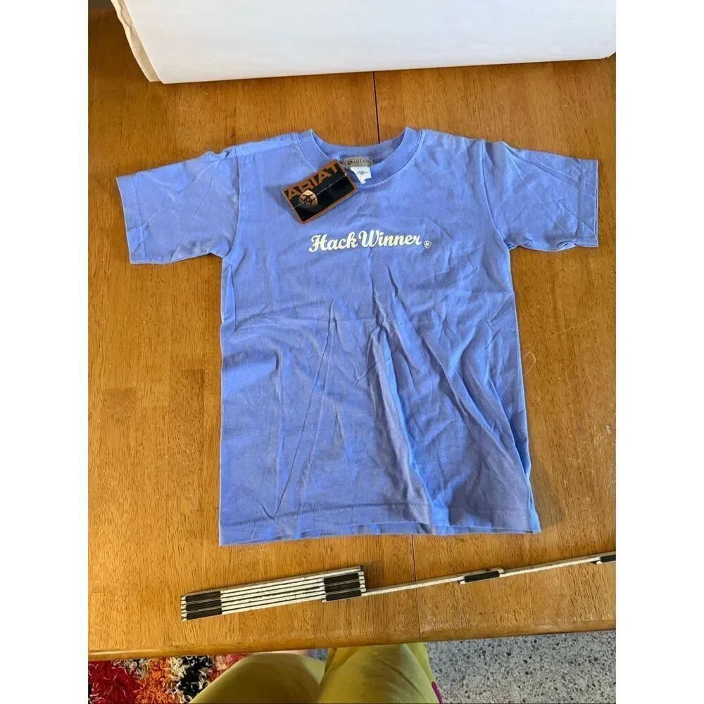 Ariat brand t-shirt "Hack Winner" NWT youth small